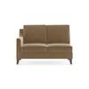 Abbey Sectional Sofa (Colour : Fawn Velvet, Cushion : Hard, Seater : Right Aligned 2 Seater + Right Aligned Chaise)