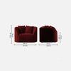 Baiwang Fabric Sofa (Maroon)