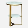 Metallita Metal Side Table in Gold Colour