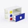 Building Blocks Storage Unit In White & Blue Colour