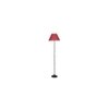 Kaia Zig Zag Iron Floor lamp with Jute Conical Maroon shade (Z40)