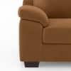 Esquel Premium 1 Seater Fabric Sofa in Ochre velvet Colour