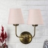 Devansh Metal Electric Wall Light in Gold Colour with Multo Shade Count of 2 Lights