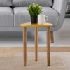 Metalsmith Solid Wood Side Table in Yellow Finish