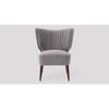 Duke Accent chair Velvet in Grey Color