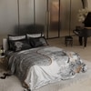 Stoa Paris Super King Size Enriched Cotton Bedsheet with 4 Pillow Covers  Size Mist Walker