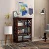 Lala Solid Wood Bookshelf in Walnut Finish