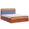 Yashvi Sheesham Solid Wood Queen Size Drawer Storage Bed In Honey Oak Finish