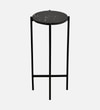 Round Metal Side Table in Black Colour
