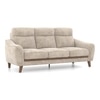 Ronan 3 Seater Fabric Sofa In Beige Colour