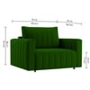Beliss  Pull Out Sofa cum Bed  in Green Colour