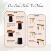 Lustrous Iron Side Table in Gold Colour