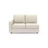 Apollo Sofa (Colour : Pearl, Cushion : Hard, Back Type : Regular, Seating Capacity : Right Aligned 2 Seater + Right Aligned Chaise + Ottoman)
