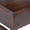Ohio Sheesham Wood Laptop Table with 1 side Drawer in Walnut Finish