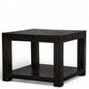 Lisbon Sheesham Wood Contemporary Square Tea Table / Coffee Table In Extra Dark Mahagony Finish