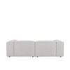 Elegantedge Wood Left Aligned 2-Seater With Upholstery Non Storage Sofa In Grey Colour