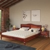 Ashmore Solid Wood King Size Non Storage Bed In Honey Finish