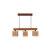 Lyon Brown Solid Wood Cluster Hanging Light