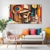 The Castle Decor Abstract Art Multiple Frame Wall Art Design 2 27x48 Inch