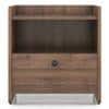 Lavista Engineered Wood Bedside Table in Classic Walnut Finish