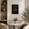 The Castle Decor Whiskey Glass Half Empty Wall Art Framed Painting 16x24 Inch