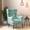 Genoa Wing Chair in Chitra Velvet Colour