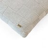 Square Check Beige Knitted Cushion Cover  16X16 Inches
