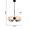 Devansh Dual Gold Metal  Wallmounted Lamp With Cotton Gold Metal  Shade