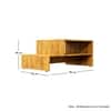Hexa Engineered Wood Modern Center Table For Living Room In Giant Wood