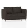 Florence Premium 2 Seater Fabric Sofa in Stone Grey Velvet Colour