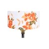 Khloe Wood Table lamp with Multicolor cotton Shade