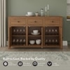 Striado Sideboard in Amber Walnut Finish