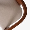 Attica Solid Wood Dining Chair with Arm in Beige Colour
