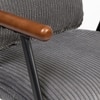 Antho Fabric Dining Chair in Grey Colour