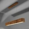 Clara 36 Brown Solid Wood Single Hanging Light
