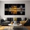 The Castle Decor Golden Temple Wall Art Painting Design 2