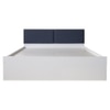 Almora Engineered Wood Queen Size Bed In White Finish