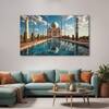 The Castle Decor Taj Mahal Wall Art Set of 5 Digital Painting 27x48 Inch