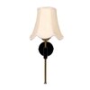 Devansh Metal Wall Mounted Lamp With Off-White Cotton Shade