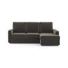 Apollo Compact Sofa (Colour : Smoke, Cushion : Soft, Back Type : High Back, Seating Capacity : Right Aligned 2 Seater + Right Aligned Chaise + Ottoman)