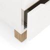Oslo Engineered Wood Bedside Table in White Finish