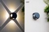Vista Grey 4-Way Outdoor Led Wall Light