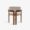 Aris Solid Wood Chair in Grey Colour