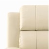 Griffin One Seater Manual Recliner in Ancient Ivory Cream Leatherette
