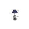 Gwendolyn Blue Jute Table lamp with Iron Base