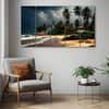 The Castle Decor Sea Art Wall Painting Wooden Framed 27x48 Inch (Style 2)