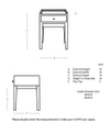 Harmful Solid Wood Bed Side Table In Dark Brown  Finish