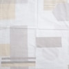 Vega White Geometric 400 TC Cotton Flat Super King Size Bedsheet with 2 Pillow Covers – Threads