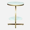Metality Metal Side Table in Gold Colour