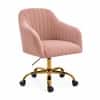 Doe Buck Louise Modern Pink Velvet Office Chair